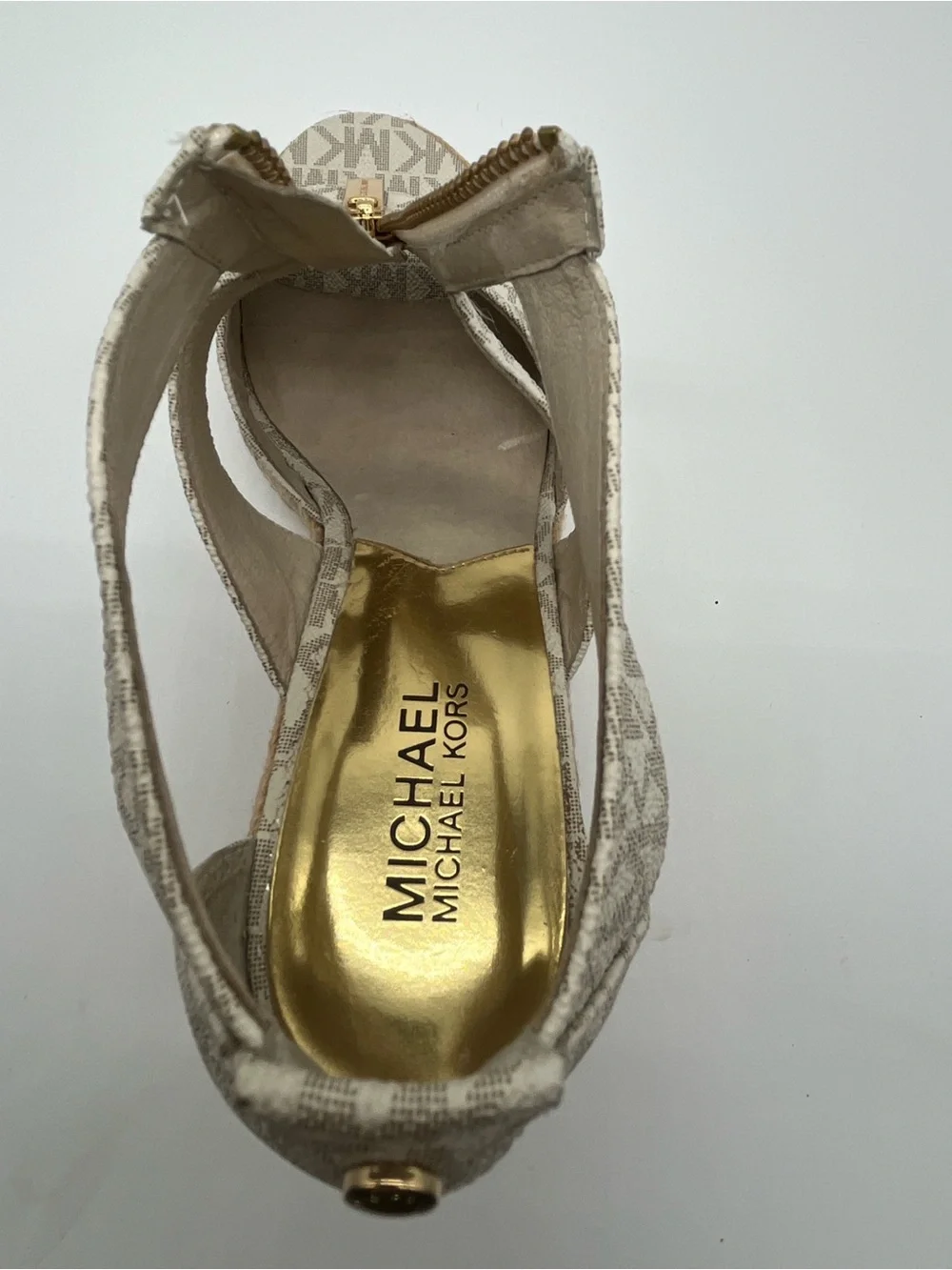 Michael Kors Damita Logo Espadrille Wedge Sandals. Excellent condition.  8 1/2 M